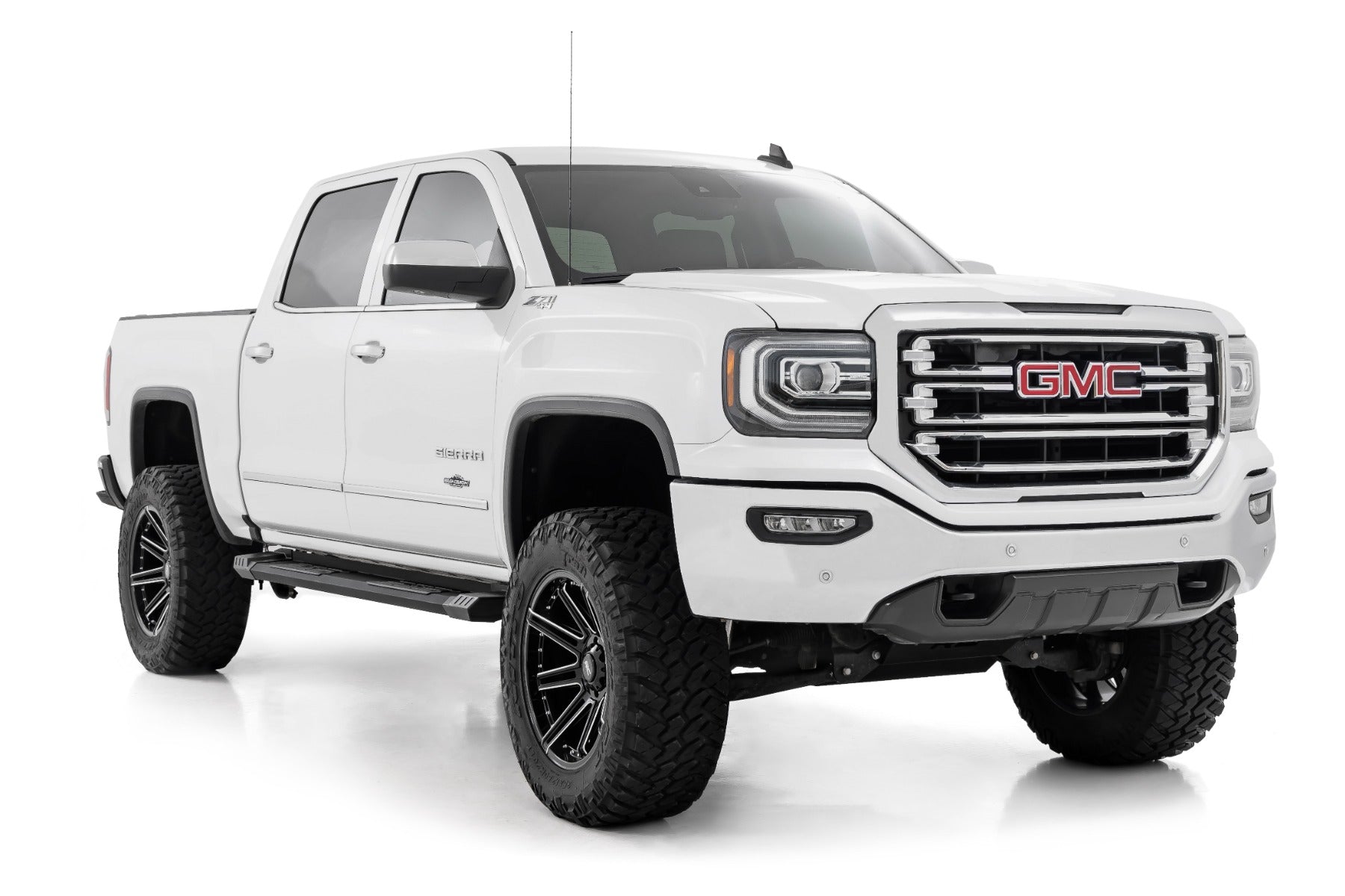 HD2 Aluminum Running Boards Ext Cab Silverado/Sierra 1500/2500HD/3500HD (07-19 & Classic) Rough Country
