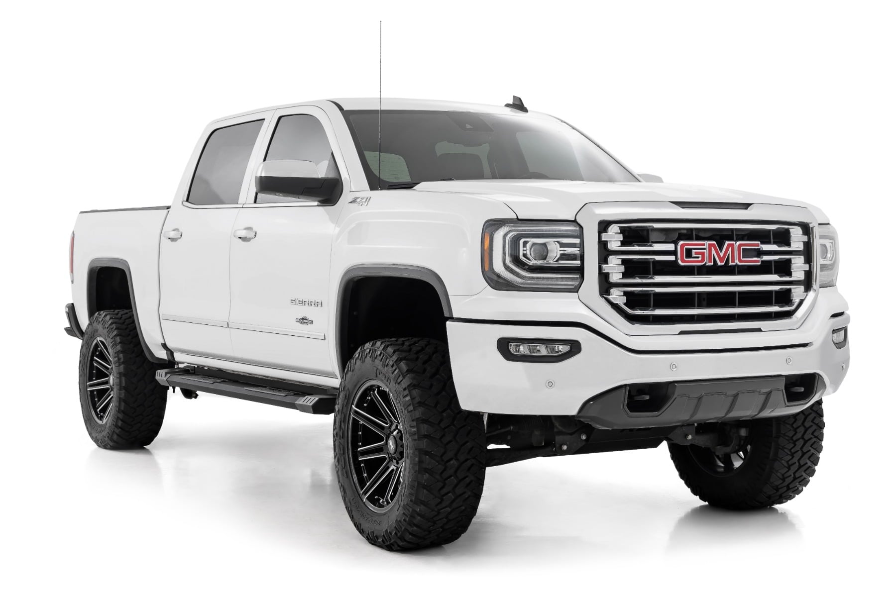 HD2 Aluminum Running Boards Crew Cab Silverado/Sierra 1500/2500HD/3500HD (07-19 & Classic) Rough Country