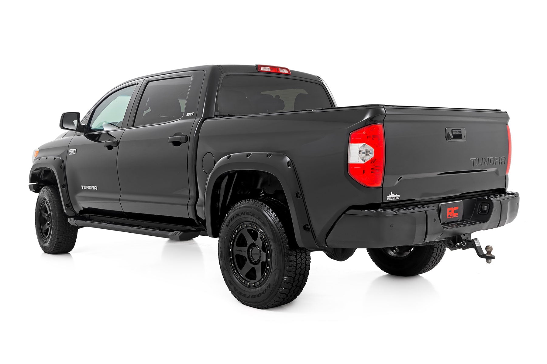 HD2 Aluminum Running Boards Crewmax Cab Toyota Tundra 2WD/4WD (2007-2021) Rough Country