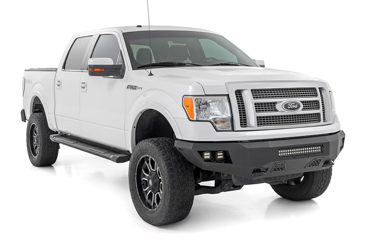 HD2 Aluminum Running Boards Super Crew Cab Ford F-150 2WD/4WD (2009-2014) Rough Country