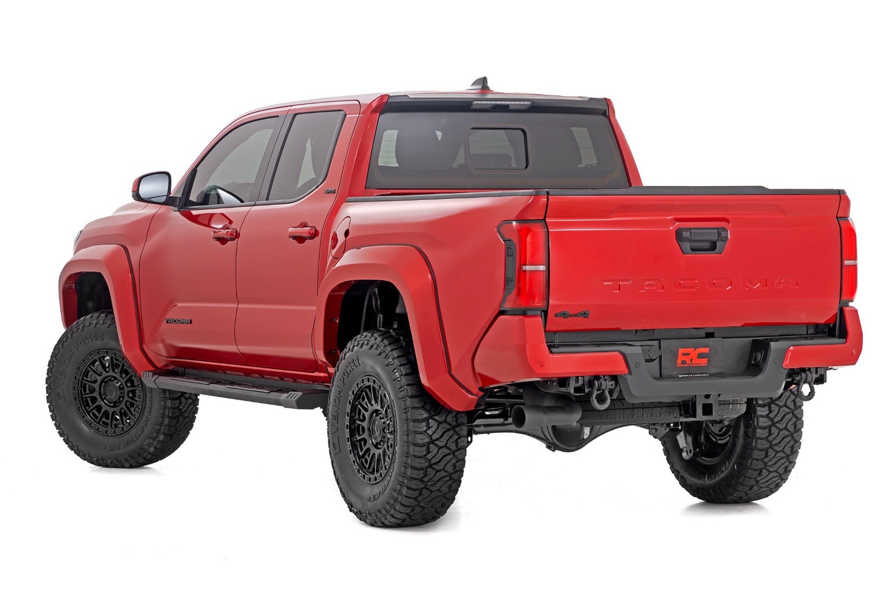 HD2 Aluminum Running Boards Double Cab Toyota Tacoma 2WD/4WD (2024-2026) Rough Country