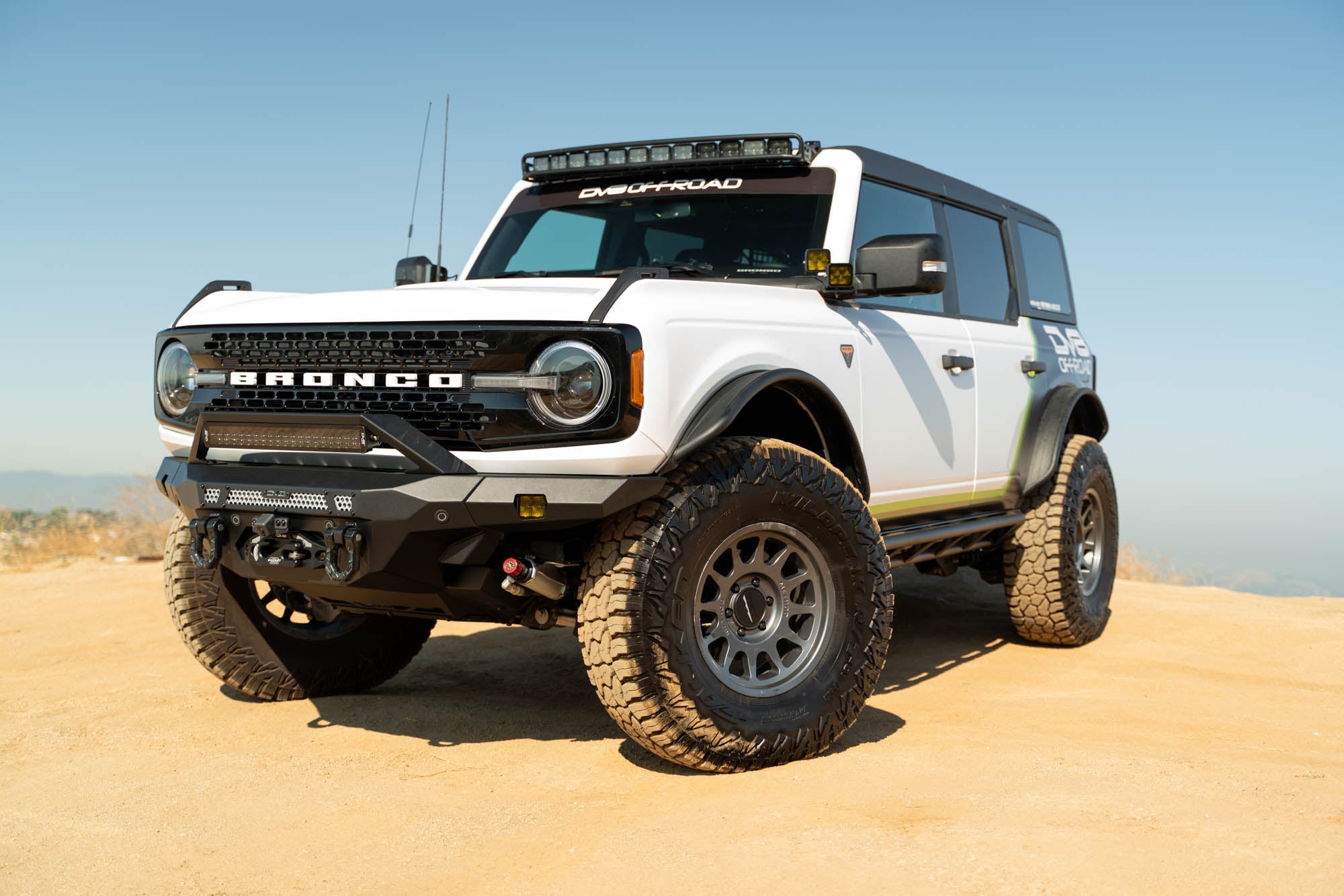2021 2024 Ford Bronco Fs 15 4 Door Rock Sliders V2 DV8 Offroad