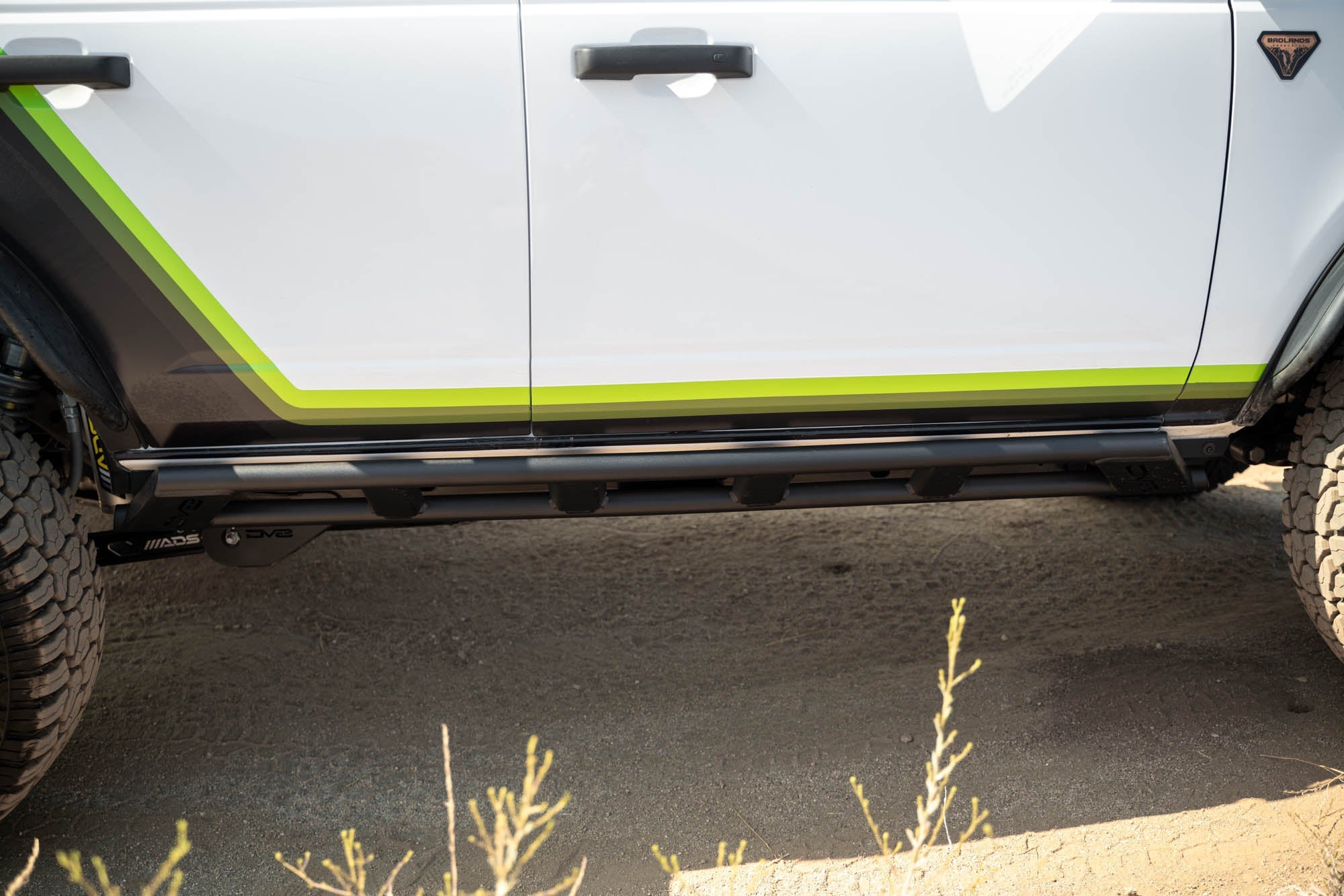 2021 2024 Ford Bronco Fs 15 4 Door Rock Sliders V2 DV8 Offroad