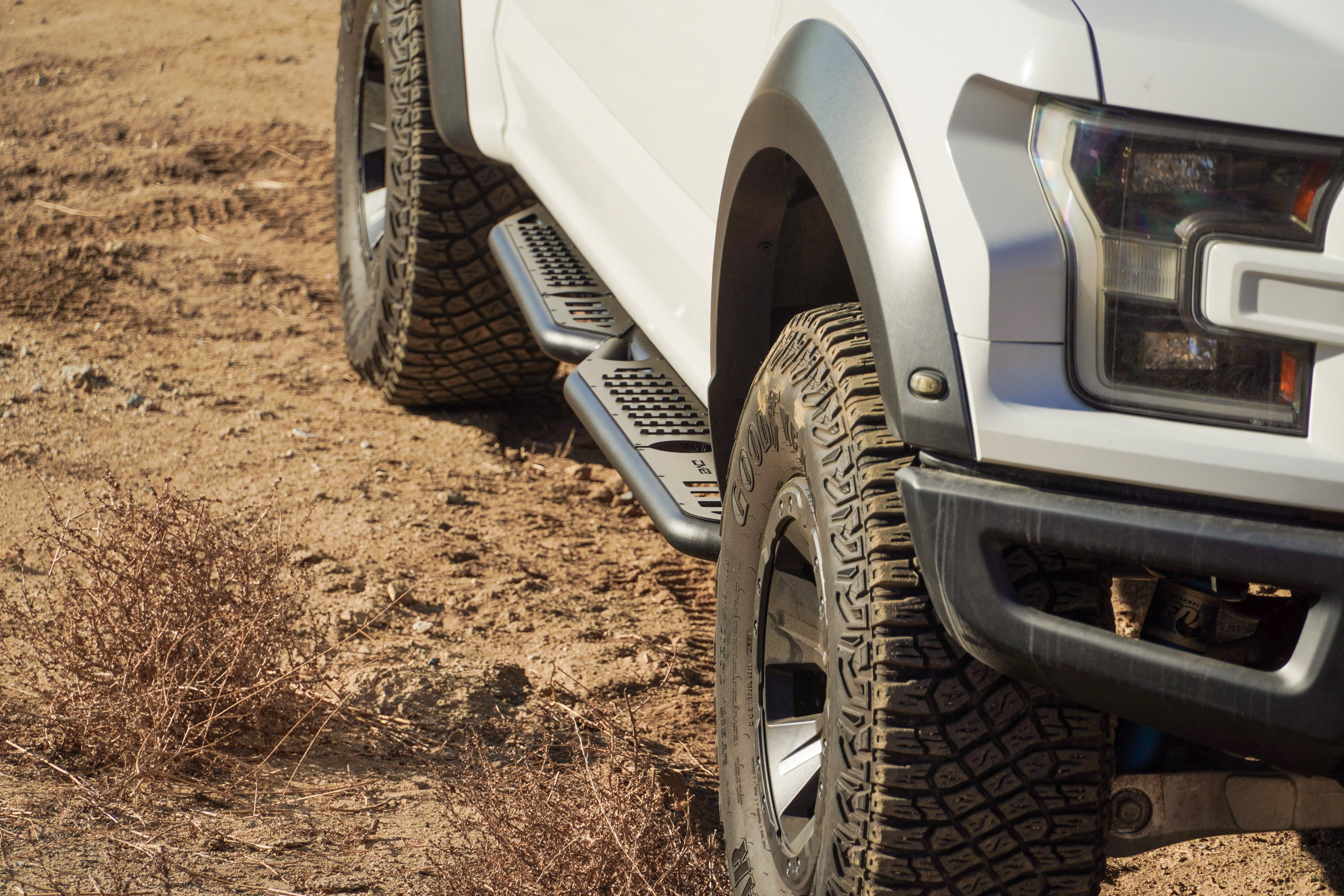 2015 2024 Ford F 150 OE Plus Side Steps DV8 Offroad
