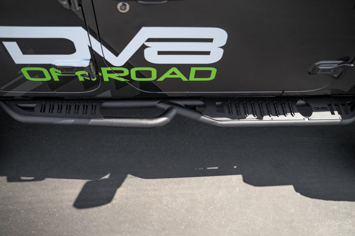 2018 2025 Jeep Wrangler JL JLU Oe Plus 4 Door Side Steps DV8 Offroad