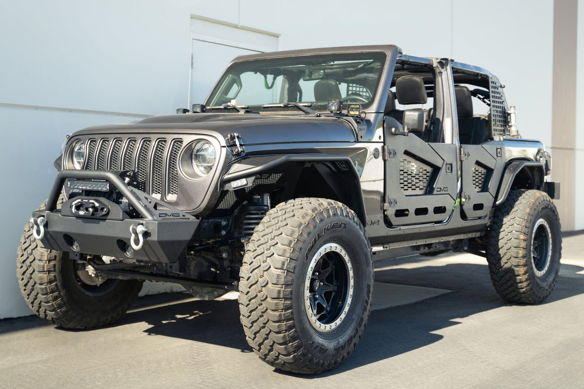 2018 2025 Jeep Wrangler JLU 4 Door Rock Skins DV8 Offroad