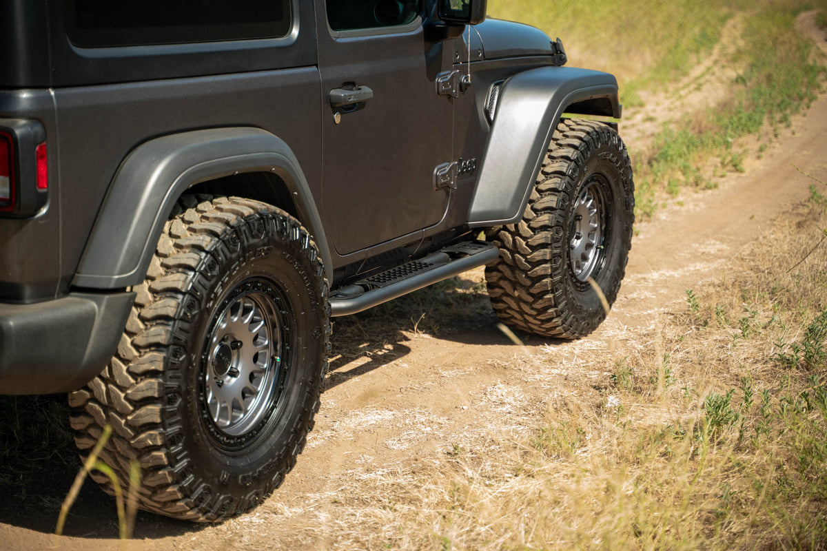 2018 2025 Jeep Wrangler JL 2 Door Oe Plus Side Steps DV8 Offroad