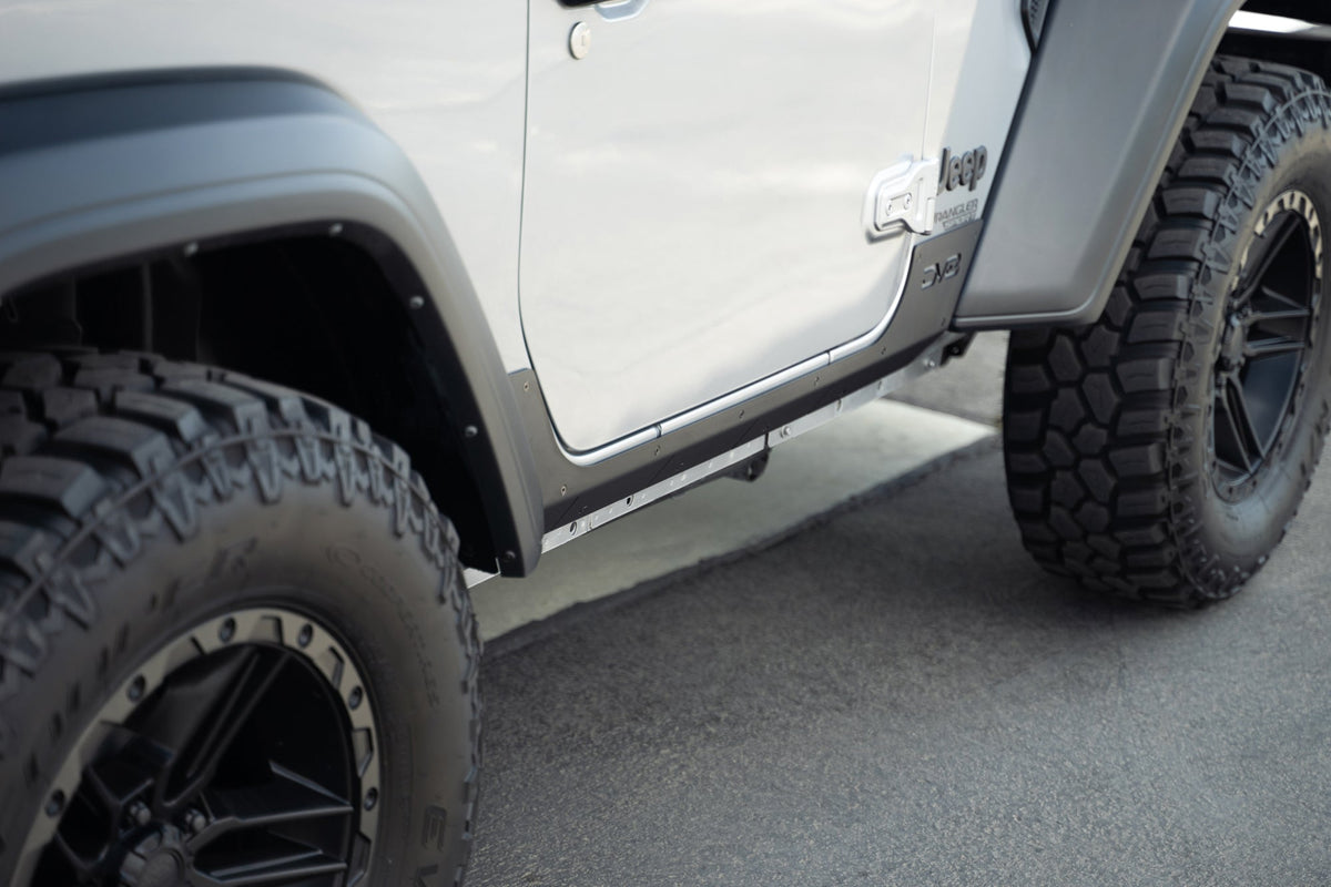 2018 2025 Jeep Wrangler JL 2 Door Rock Skins DV8 Offroad