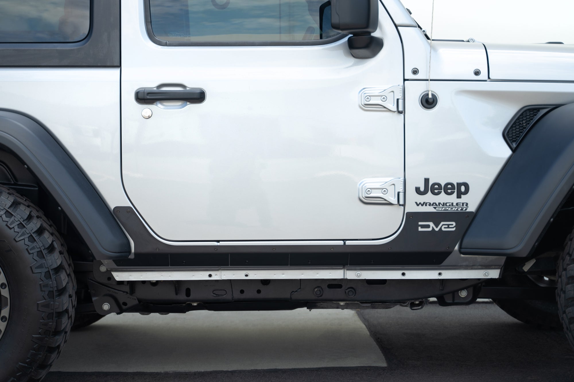 2018 2025 Jeep Wrangler JL 2 Door Rock Skins DV8 Offroad