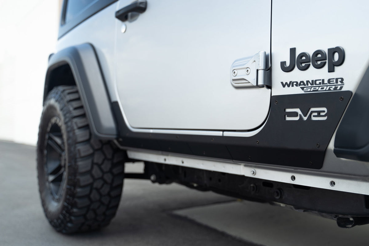 2018 2025 Jeep Wrangler JL 2 Door Rock Skins DV8 Offroad