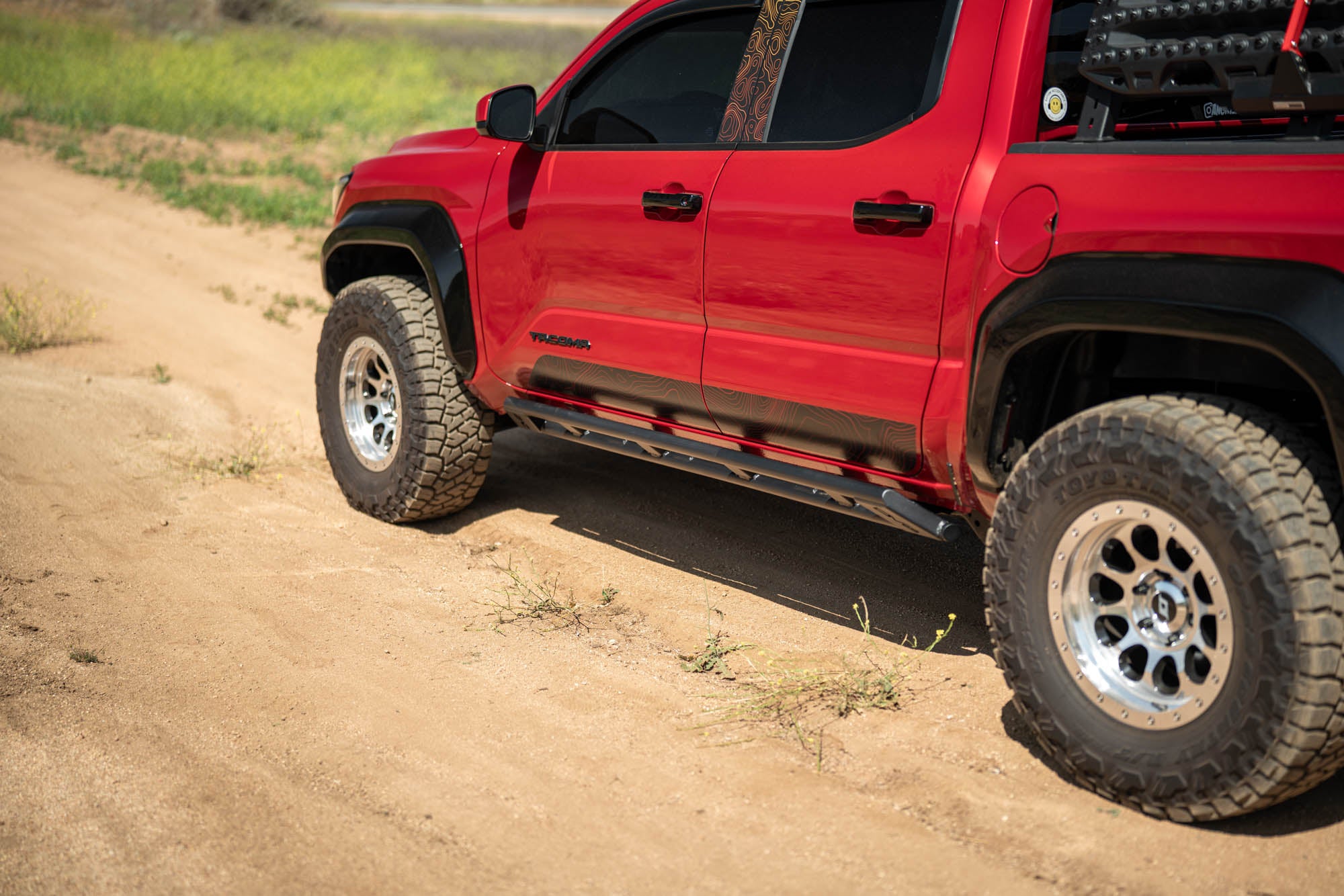 2024 2025 Toyota Tacoma Double Cab Rock Sliders DV8 Offroad