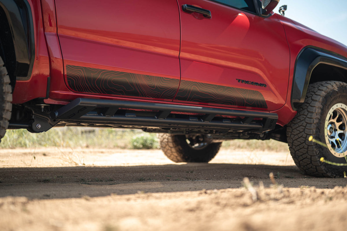 2024 2025 Toyota Tacoma Double Cab Rock Sliders DV8 Offroad