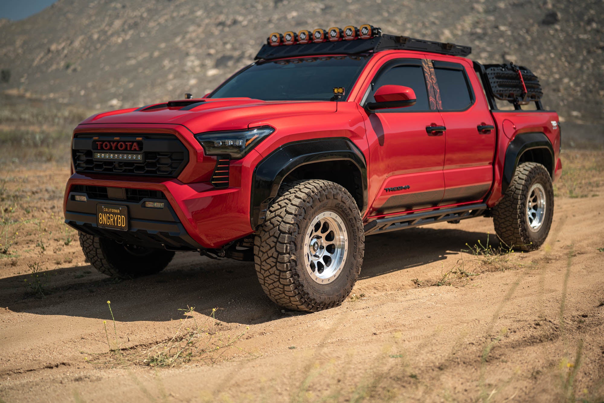 2024 2025 Toyota Tacoma Double Cab Rock Sliders DV8 Offroad