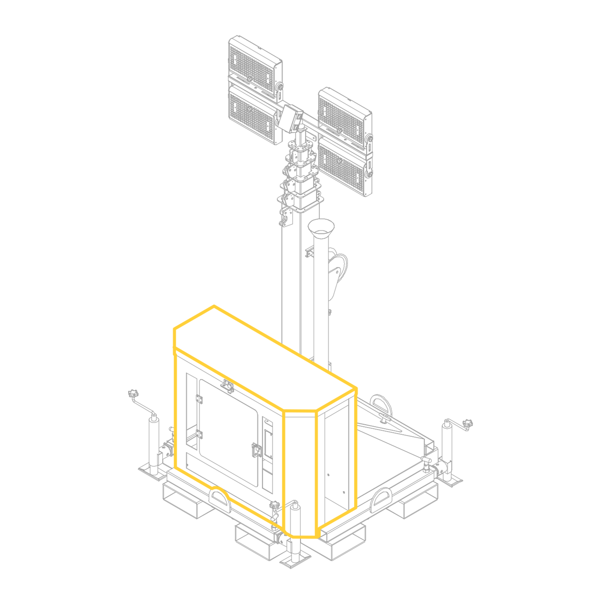 SeeDevil Skid Mount Tower - Generator Enclosure