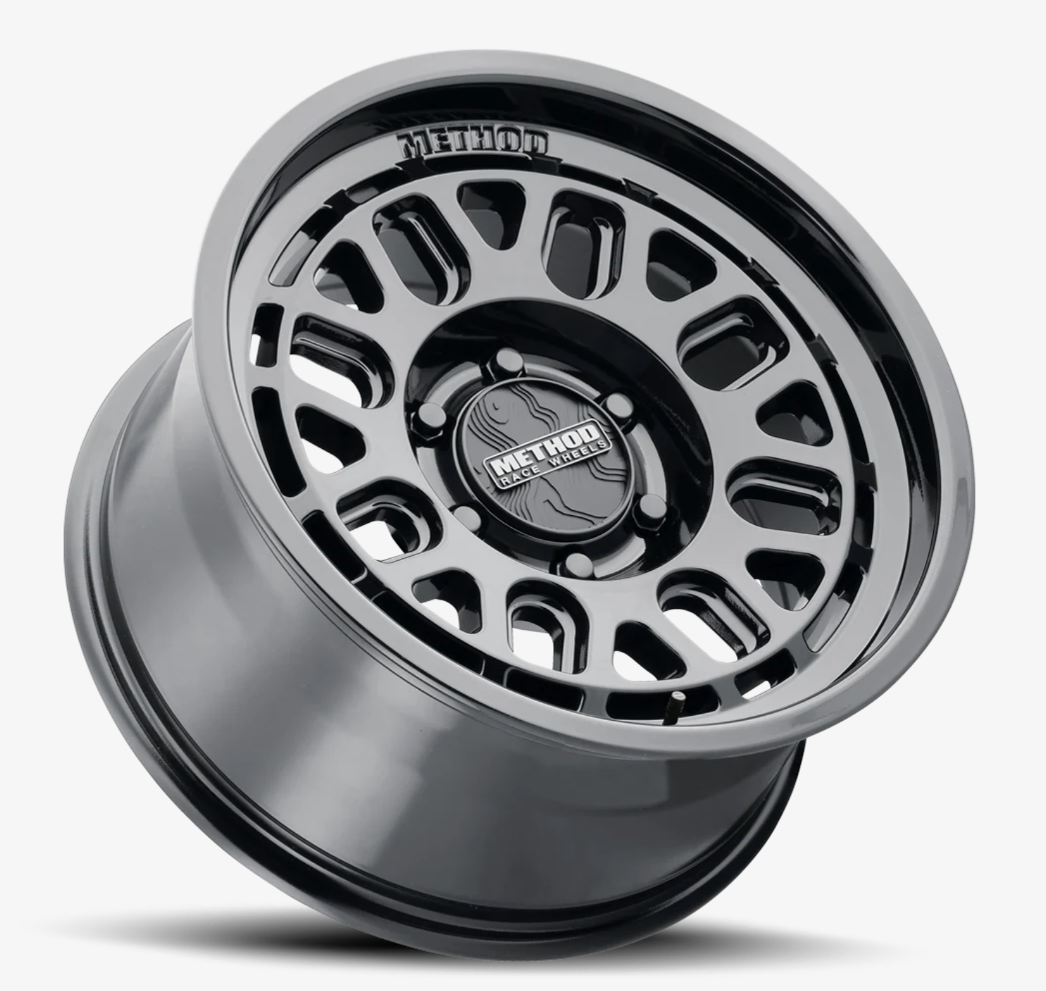 Method MR321 17x8.5 +25mm Offset 6x5.5 BP 106.25mm CB Gloss Black Wheel
