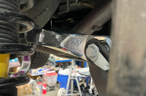 Billet aluminum upper arms for 2021 and up Bronco rear suspension, showcasing durability and precision engineering.