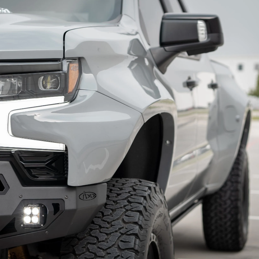 2019-2025 Chevrolet Silverado fenders showcasing a sleek design and rugged durability for enhanced off-road performance.
