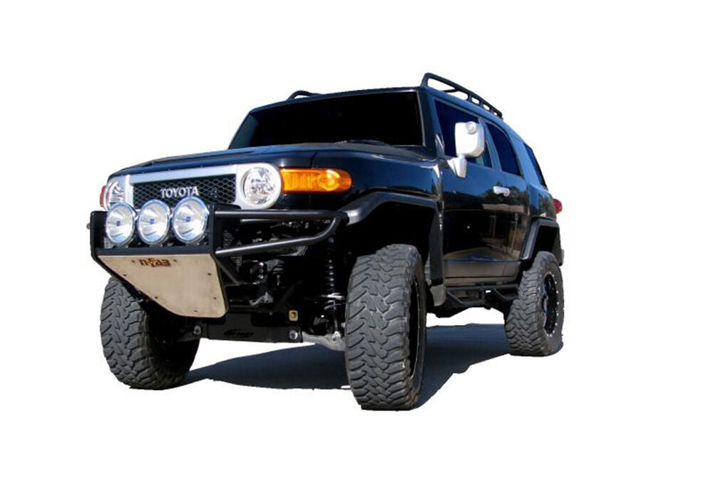RSP PreRunner Front Bumper 30 Inch Multi-Mount (3-9 Inch Lights) with Skid Plate 2006-2018 Toyota FJ Cruiser Textured Black NFab