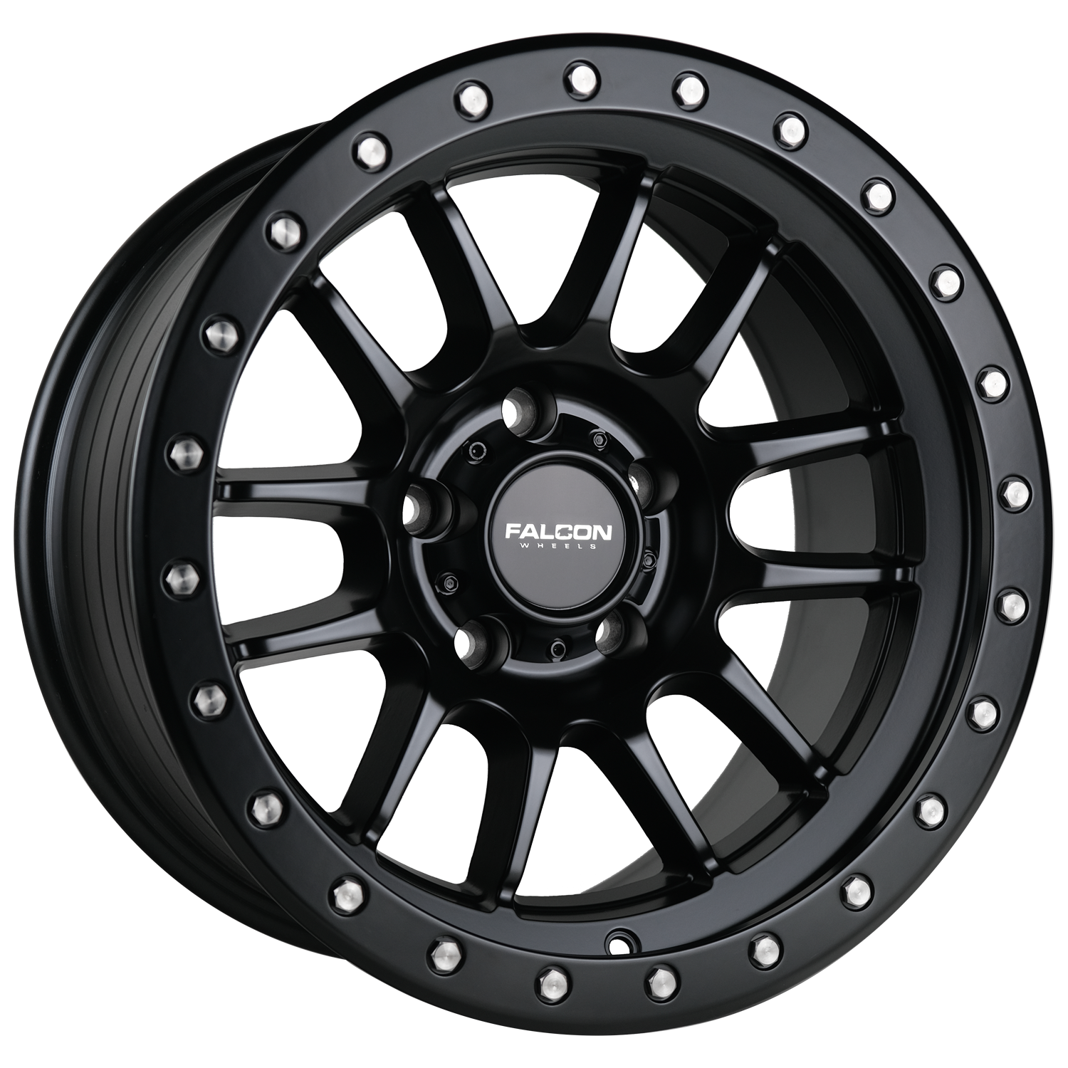 T7 - Matte Black 17x9 - Premium Wheels from Falcon Off-Road Wheels - Just $335! Shop now at Falcon Off-Road Wheels