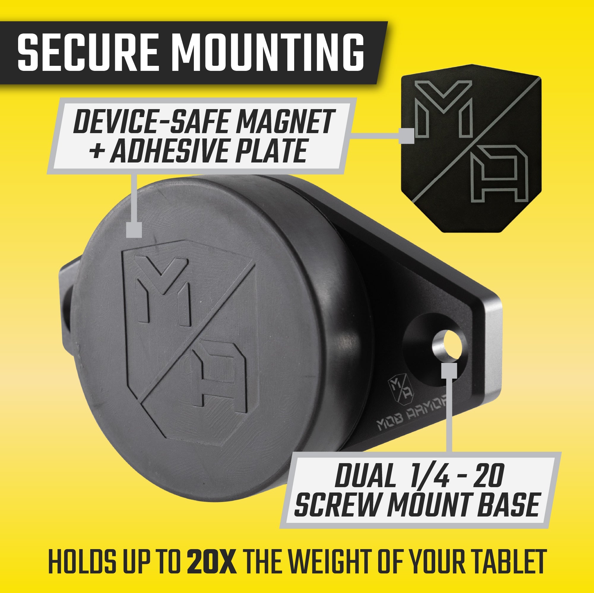 TabNetic Maxx | Rugged Magnetic Tablet Mount