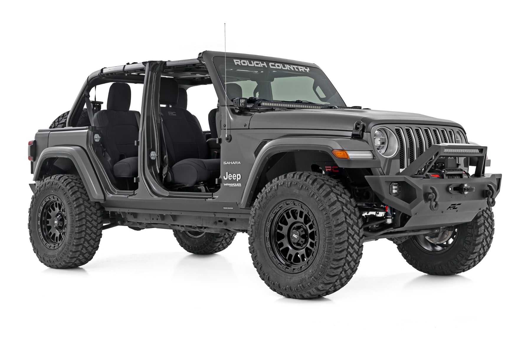 Trail Cladding Rocker Sill Plates Jeep Wrangler Unlimited 4WD (2018-2026) Rough Country