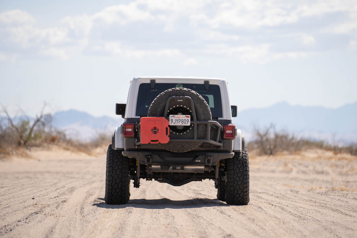 2018 2025 Jeep Wrangler JL Body Mounted Tire Carrier DV8 Offroad