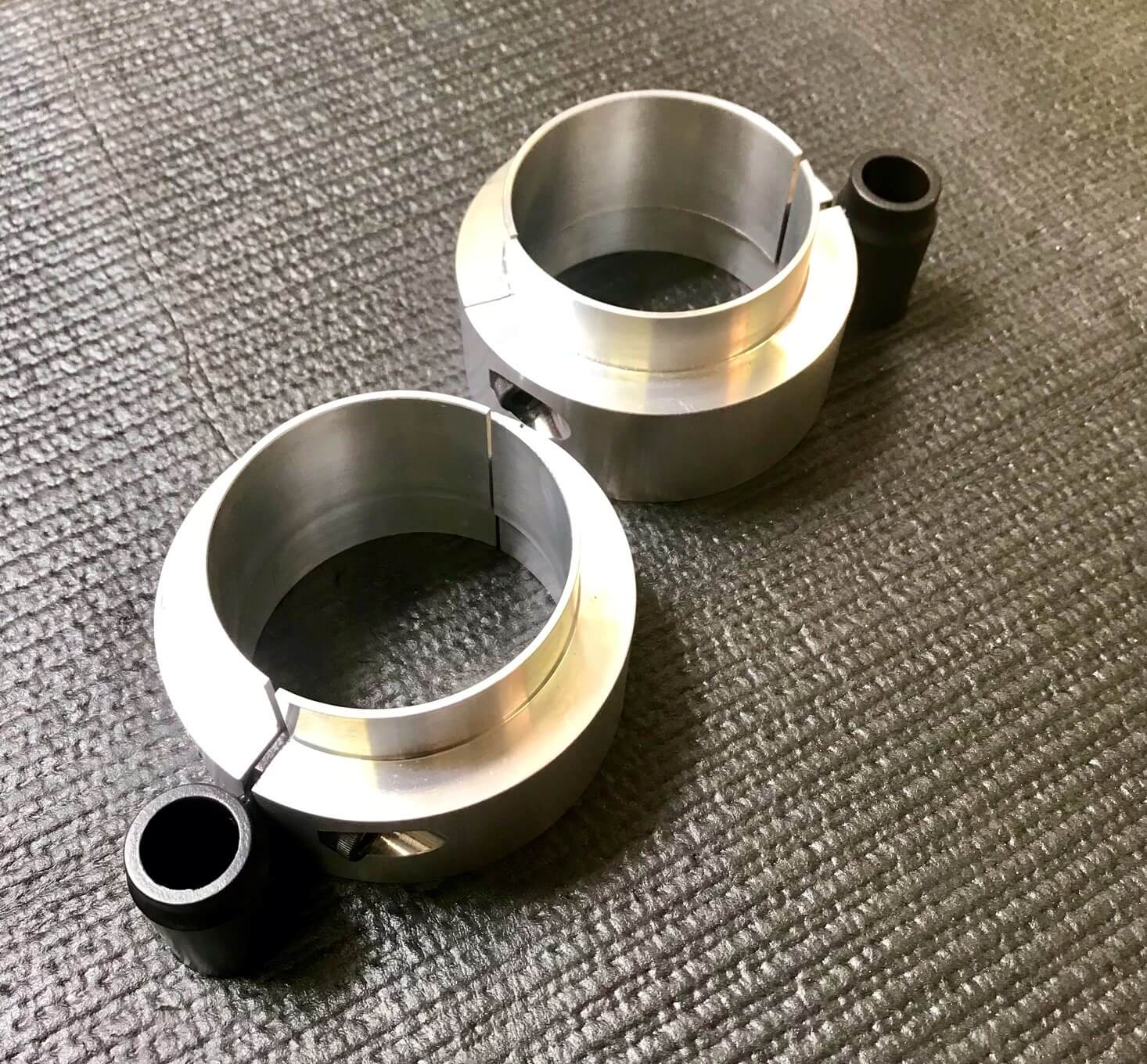 2021-2024 Ram TRX 2.5-inch front leveling kit featuring durable metal spacers for improved vehicle stance and handling.