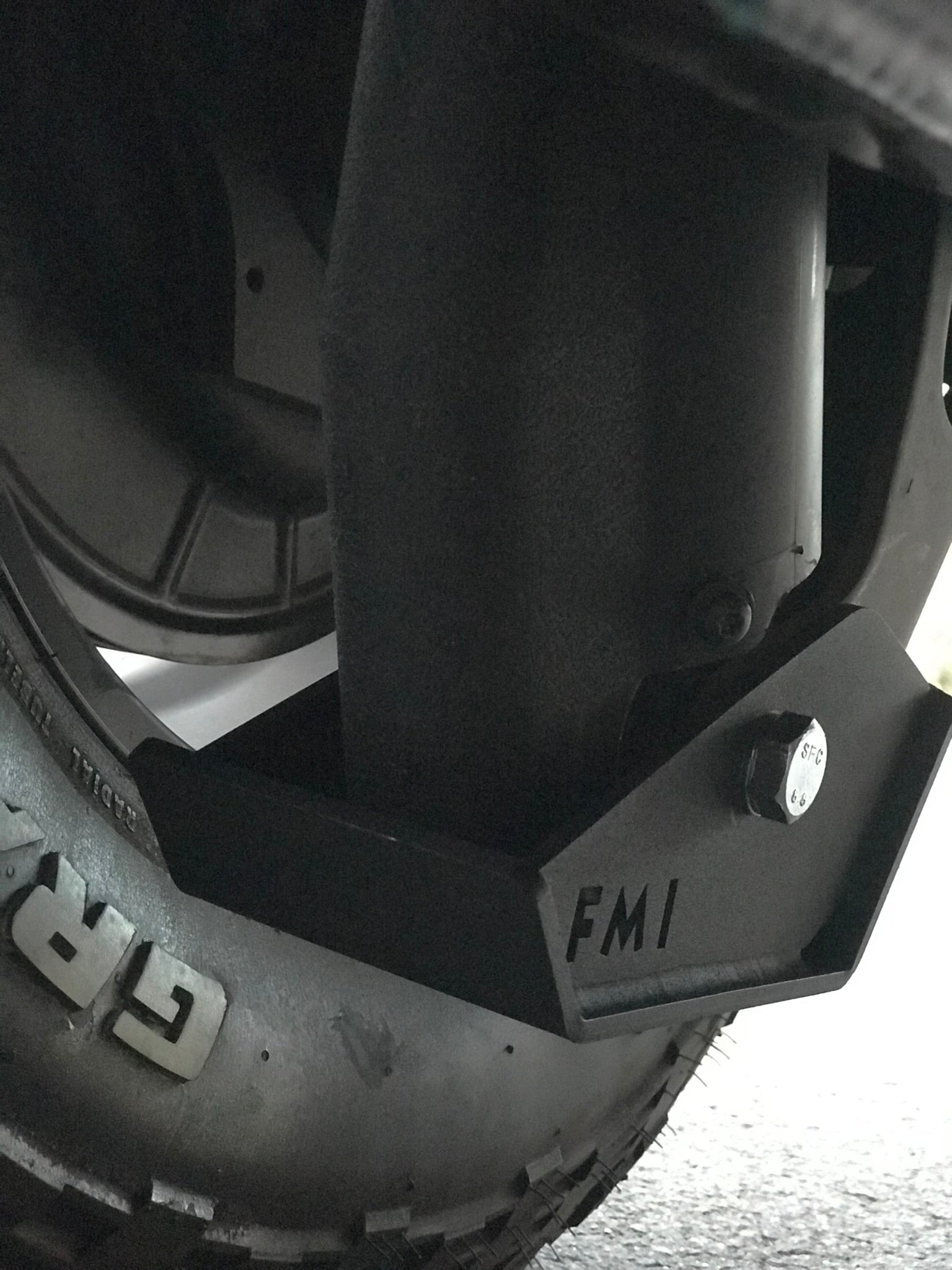 2025 Ram RHO Rear Shock Skid Kit installed, showcasing durable protection for offroad shocks and components.