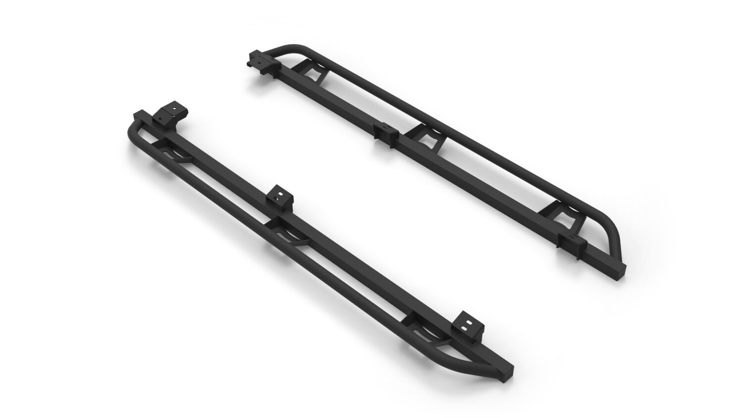 TrailSlider Step System Cab Length (2 Steps per Side) 2005-2016 Toyota Tacoma Double Cab Textured Black NFab