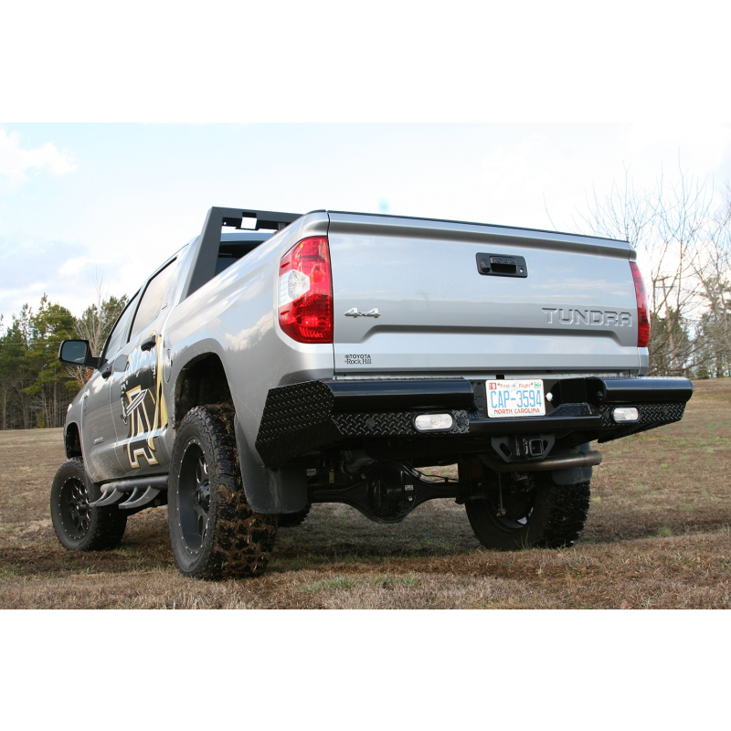 Fab Fours Black Steel Ranch Rear Bumper Model TT07-T1550-1