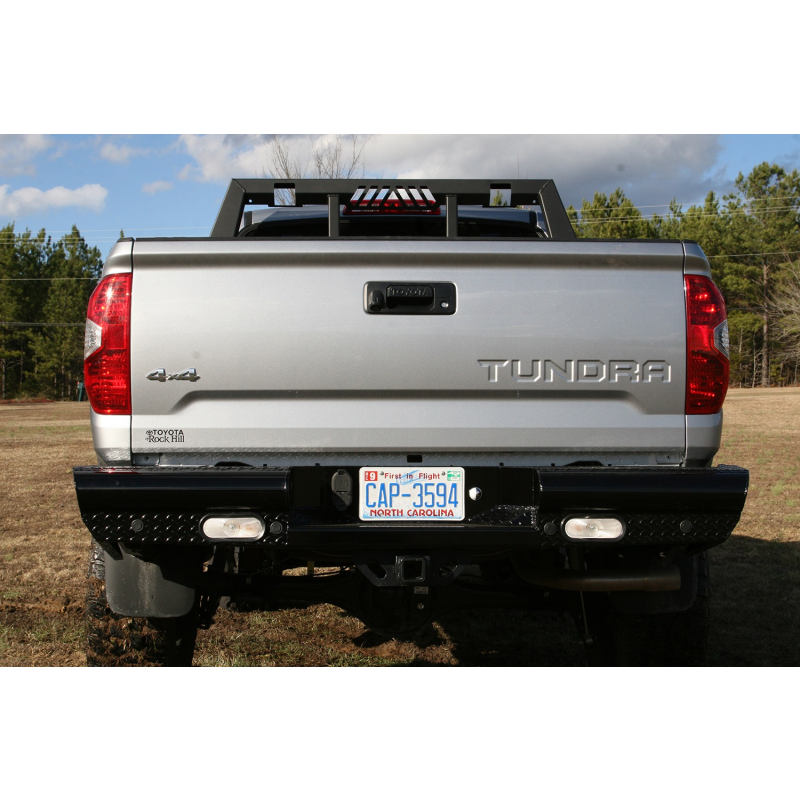 Fab Fours Black Steel Ranch Rear Bumper Model TT07-T1550-1