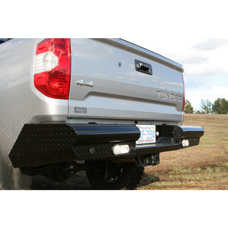 Fab Fours Black Steel Ranch Rear Bumper Model TT07-T1550-1