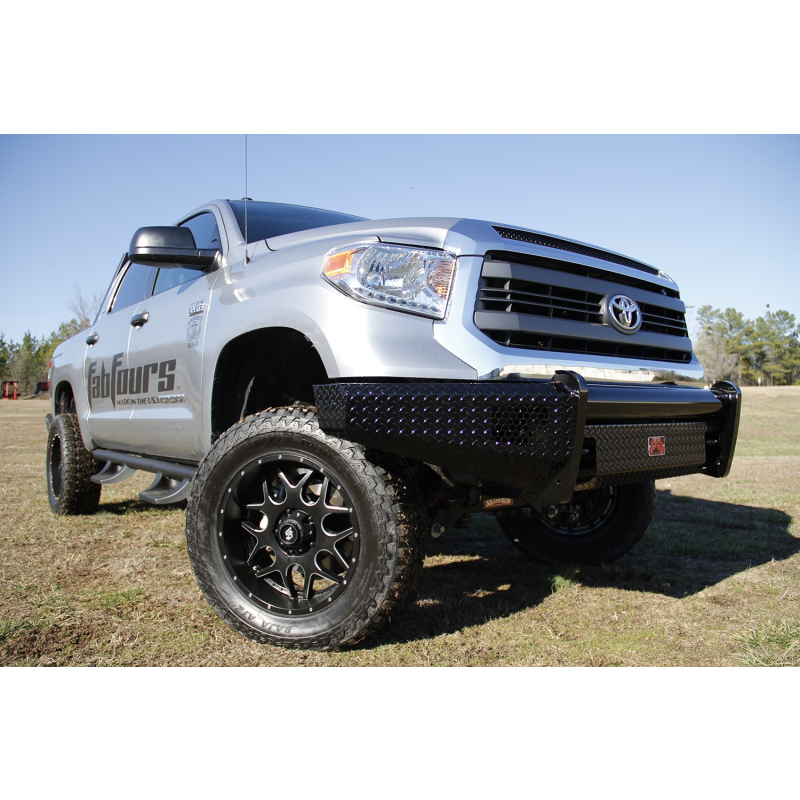 Fab Fours Black Steel Front Bumper Model TT14-K2861-1