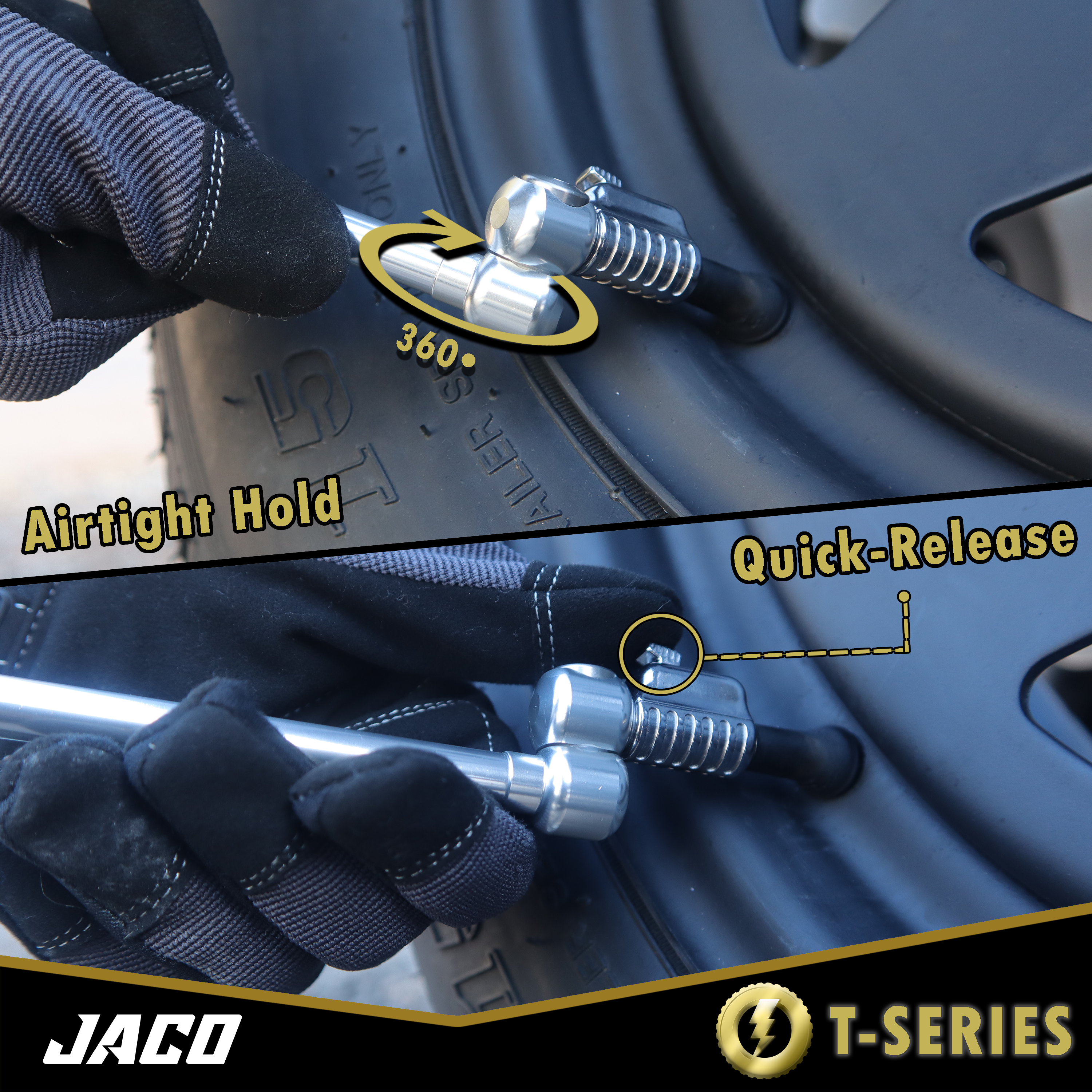 Lightning™ T-Series Tire Air Chuck | Open Flow, 1/4" F-NPT