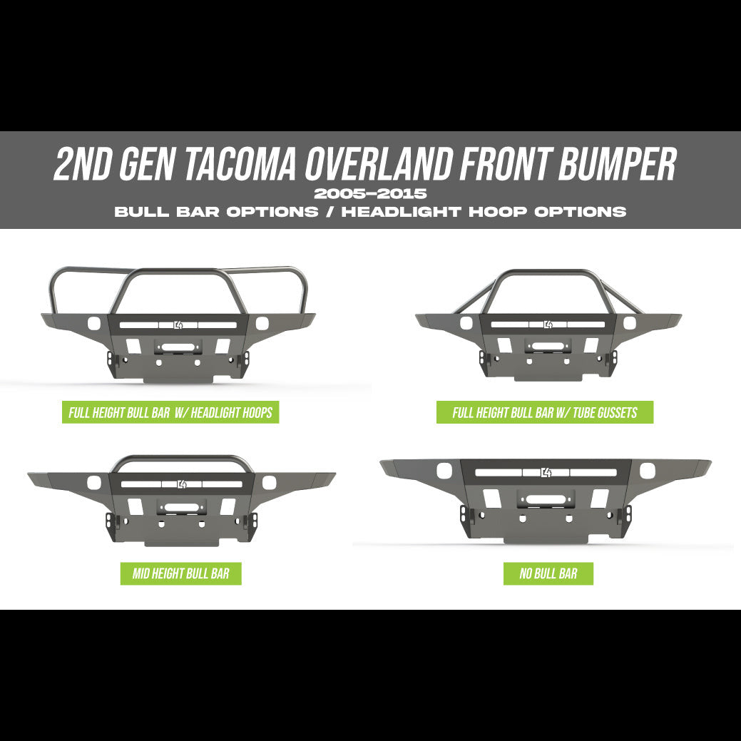 2012-2015 Toyota Tacoma Overland Series Front Bumper