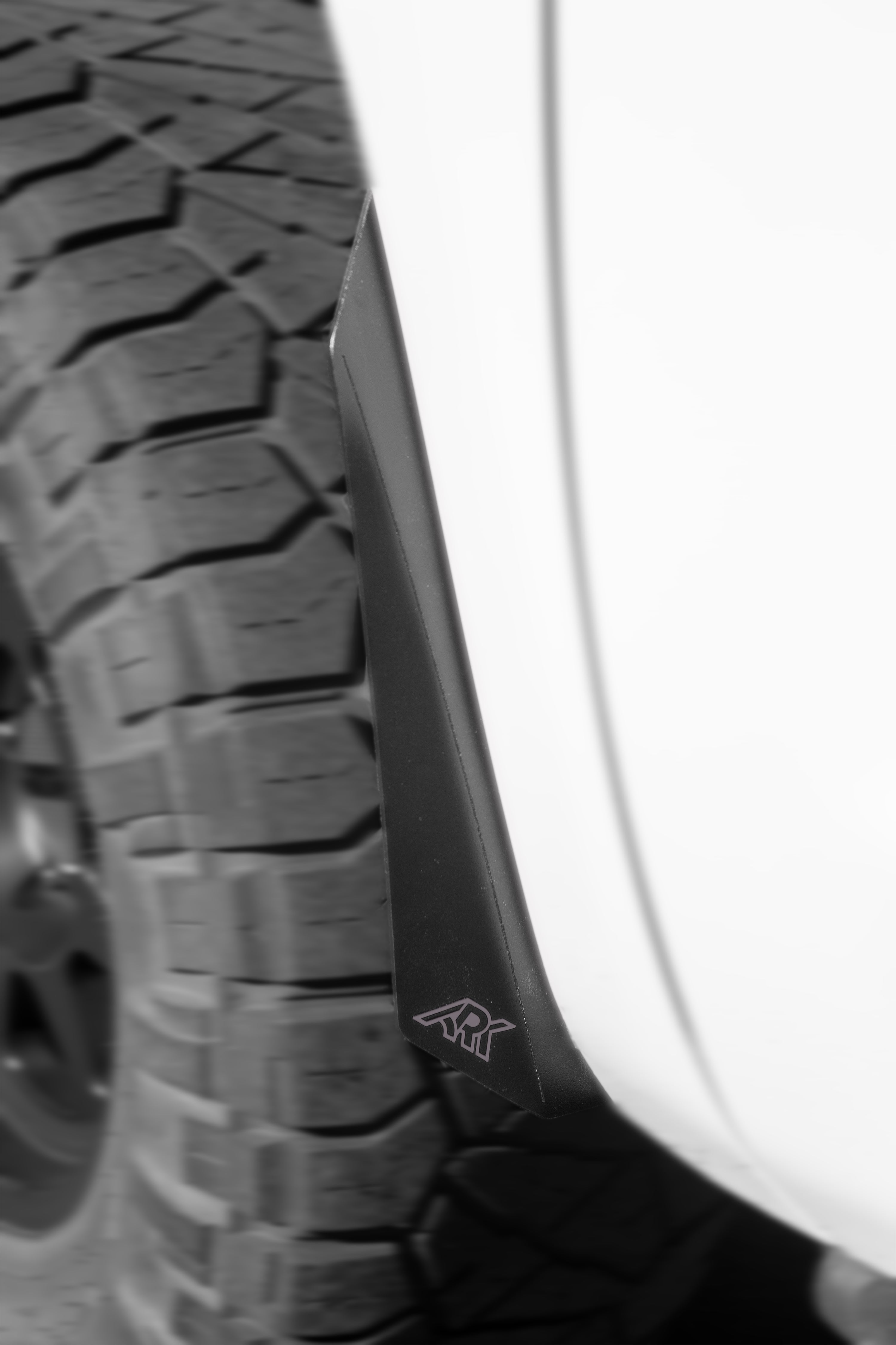 TriXpoly splash guards and mudflaps for 2007-2021 Toyota Tundra, designed for durability and protection against mud and debris.