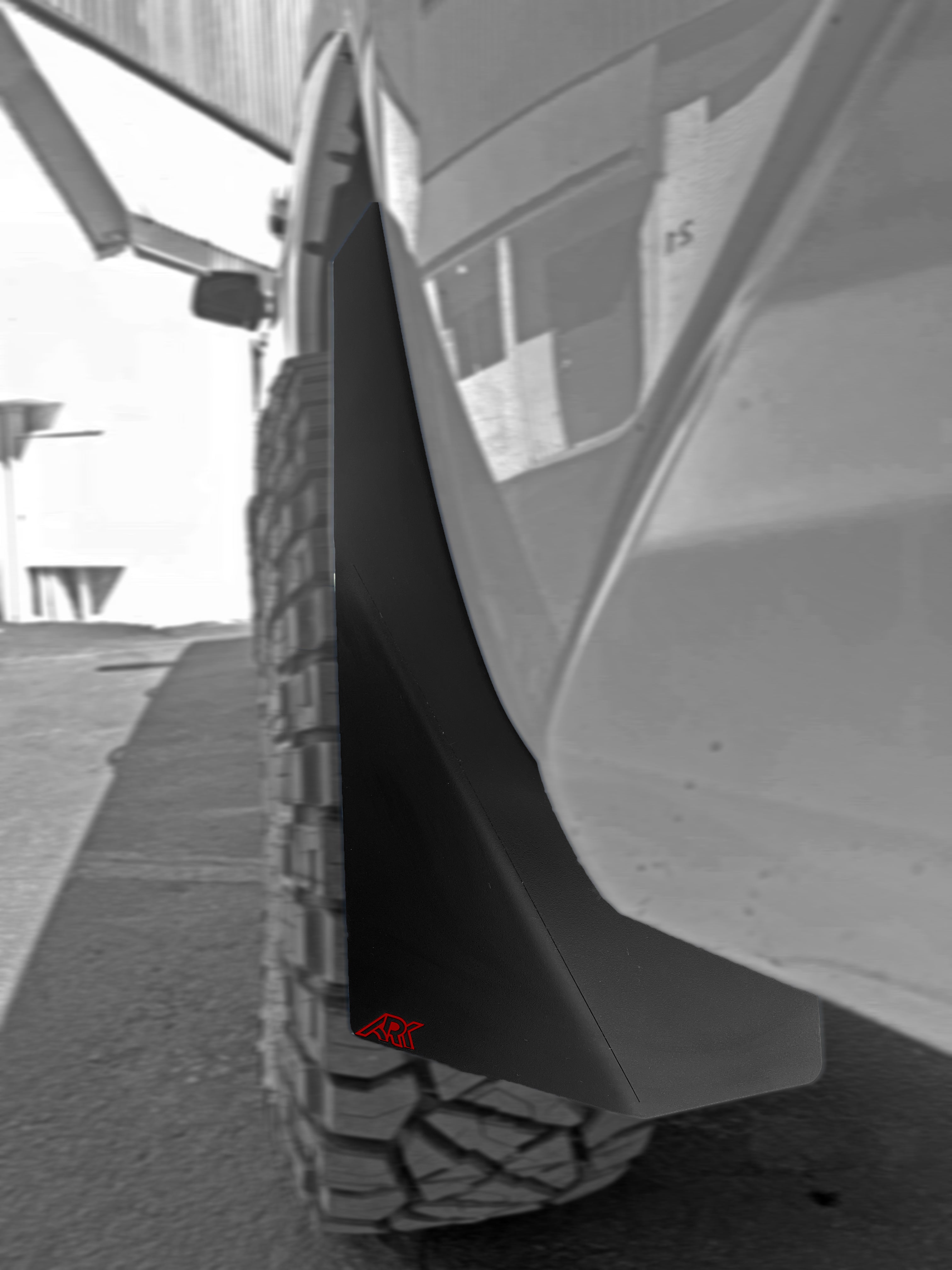 TriXpoly splash guards and mudflaps for 2007-2021 Toyota Tundra, designed to protect against mud and debris.