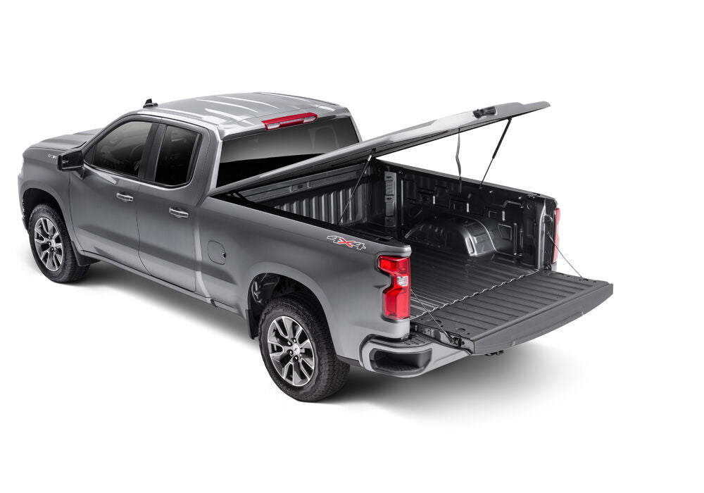 Tonneau Cover Undercover Elite LX 2019 (New Body Style) 2023 GMC Sierra (Without CarbonPro Bed) 5 Foot 9 Inch Bed Ext/Crew With MultiPro Tailgate Dark Sky Metallic