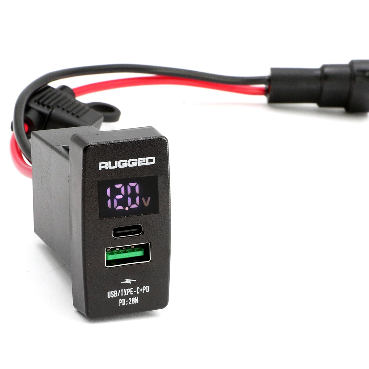 USB Rocker Switch Hub with 4.2 Amp Outlet
