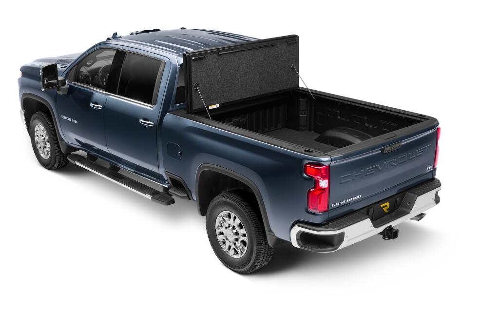 Tonneau Cover Ultra Flex 2020-2026 Silverado/Sierra 2500 HD/3500 HD 8 Foot 2 Inch Bed Matte Black Finish UnderCover