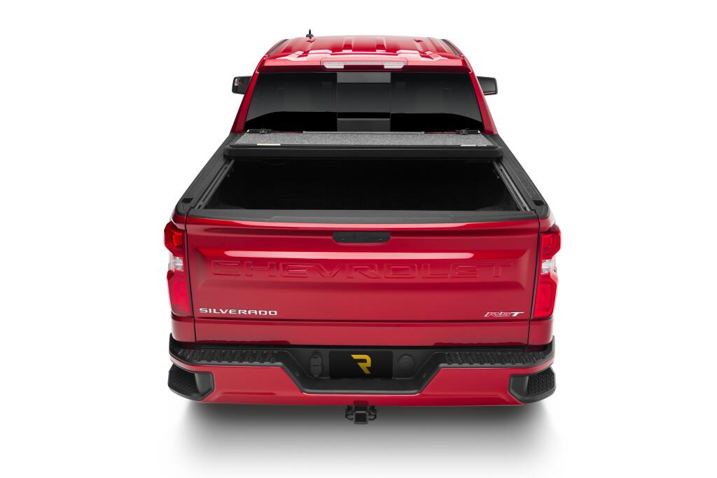 Tonneau Cover Ultra Flex 2007-2021 Toyota Tundra 6 Foot 6 Inch Bed Std/Dbl With Deck Rail System Without Trail Special Edition Storage Boxes Matte Black Finish UnderCover