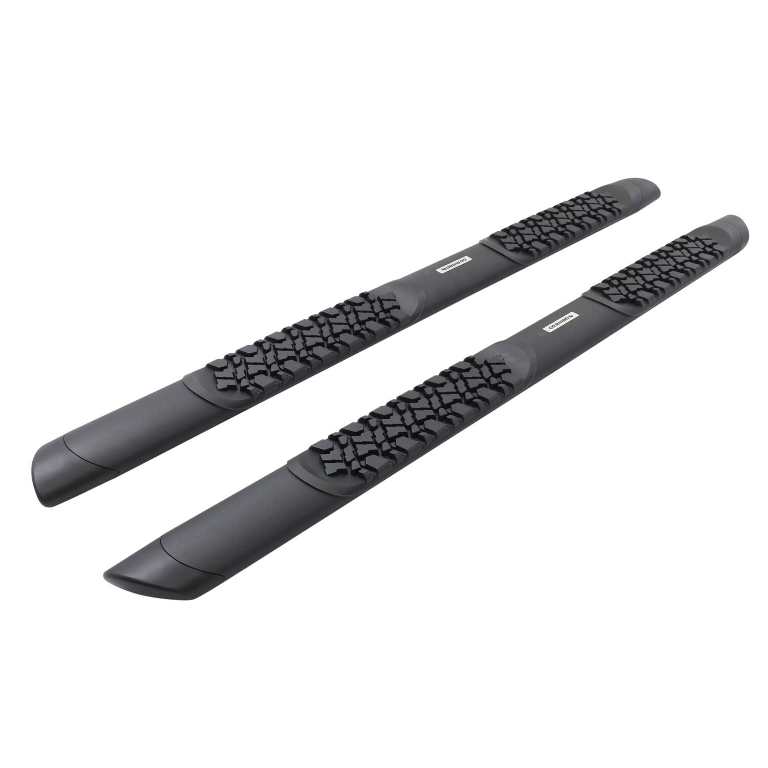 V3 Series Aluminum 5 Inch Elipse Side Steps Boards Only Textured Black For 2007-2018 Jeep Wrangler JK 4 Door Go Rhino