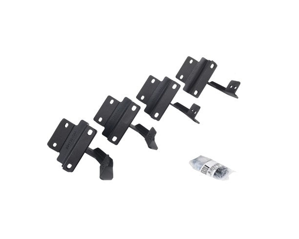 V3 Series Aluminum 5 Inch Elipse Side Steps with Mounting Brackets Textured Black 2015-2026 Ford F-150/ F-250/F-350 Extended Cab Go Rhino