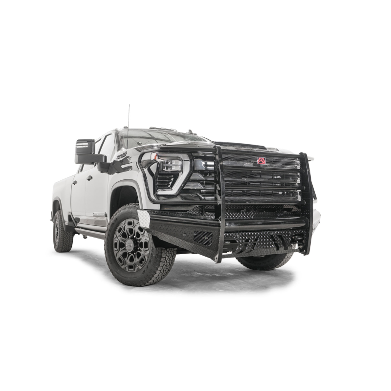 Fab Fours Black Steel Front Bumper w/ Grille Guard Model CH24-S6160-1
