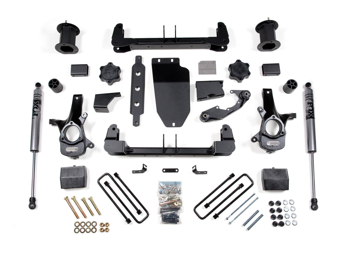 14-18 Silverado/Sierra 1500 4WD 6.5 Inch Cast Steel Arms Fox Adventure Shocks Zone Offroad