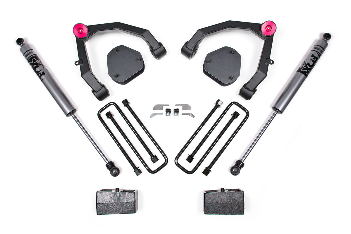 07-13 Chevy 1500 2WD 3.5 Inch Lift Kit With Fox Shocks UCA Zone Offroad