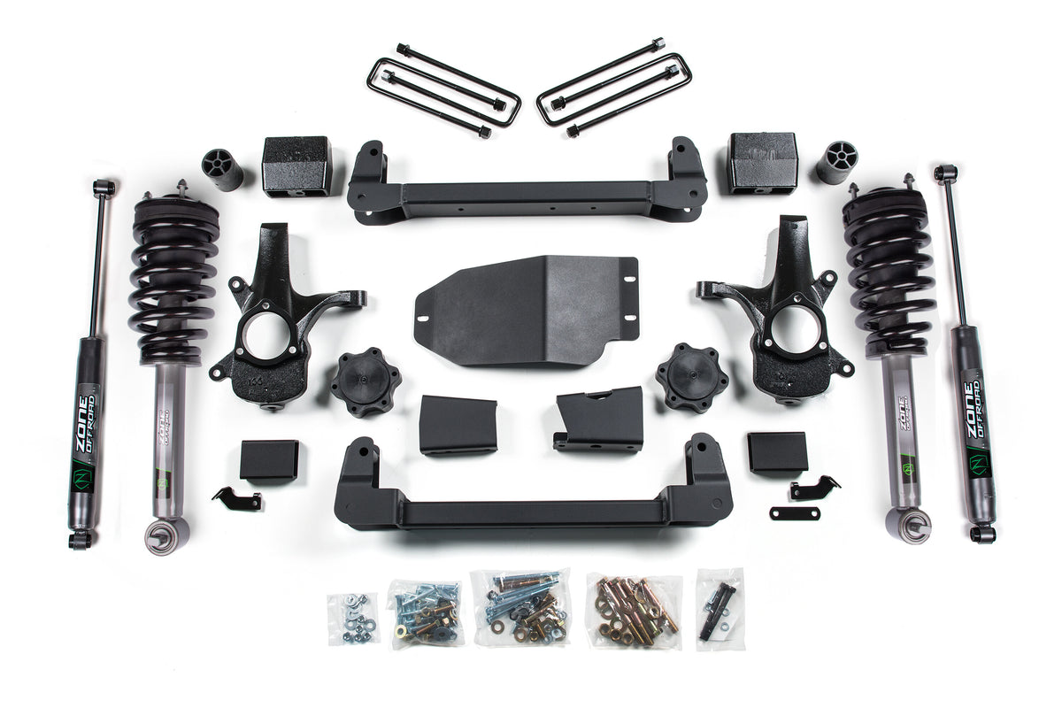 07-13 Chevrolet Silverado/GMC Sierra 1500 6.5 Inch Lift Kit Front Shock: Strut Spacer, Rear Shock: Fox Adventure Series Zone Offroad