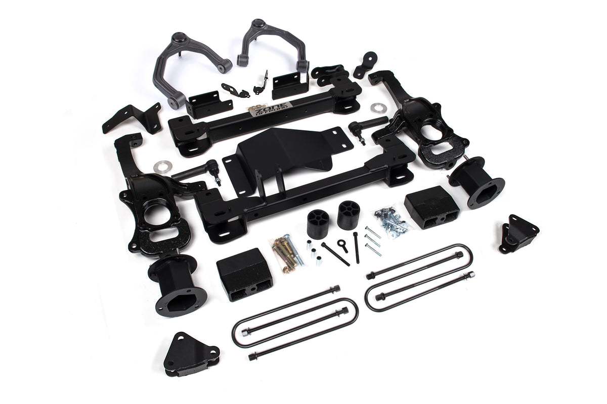 4 Inch Lift Kit For 25-Up Silverado/Sierra 1500 ZR2, AT4X 1500 4WD 3 Inch Rear Block Spacer Front Rear Shock Spacer Zone Offroad