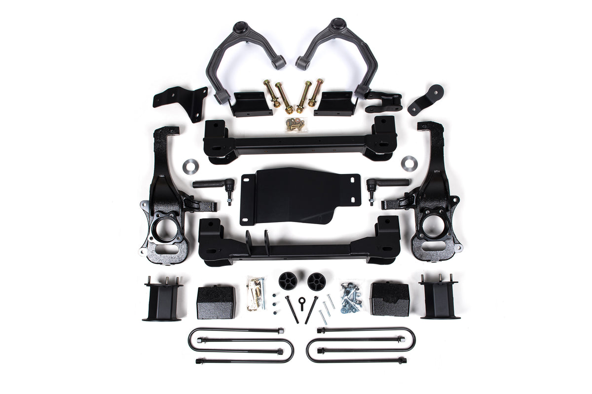 25-26 Chevrolet Silverado 1500 - GMC Sierra 1500 4WD 6 Inch Suspension Lift Kit, 5 Inch Rear Lift, Block - Nitro Loaded Struts, Nitro Shocks Zone Offroad