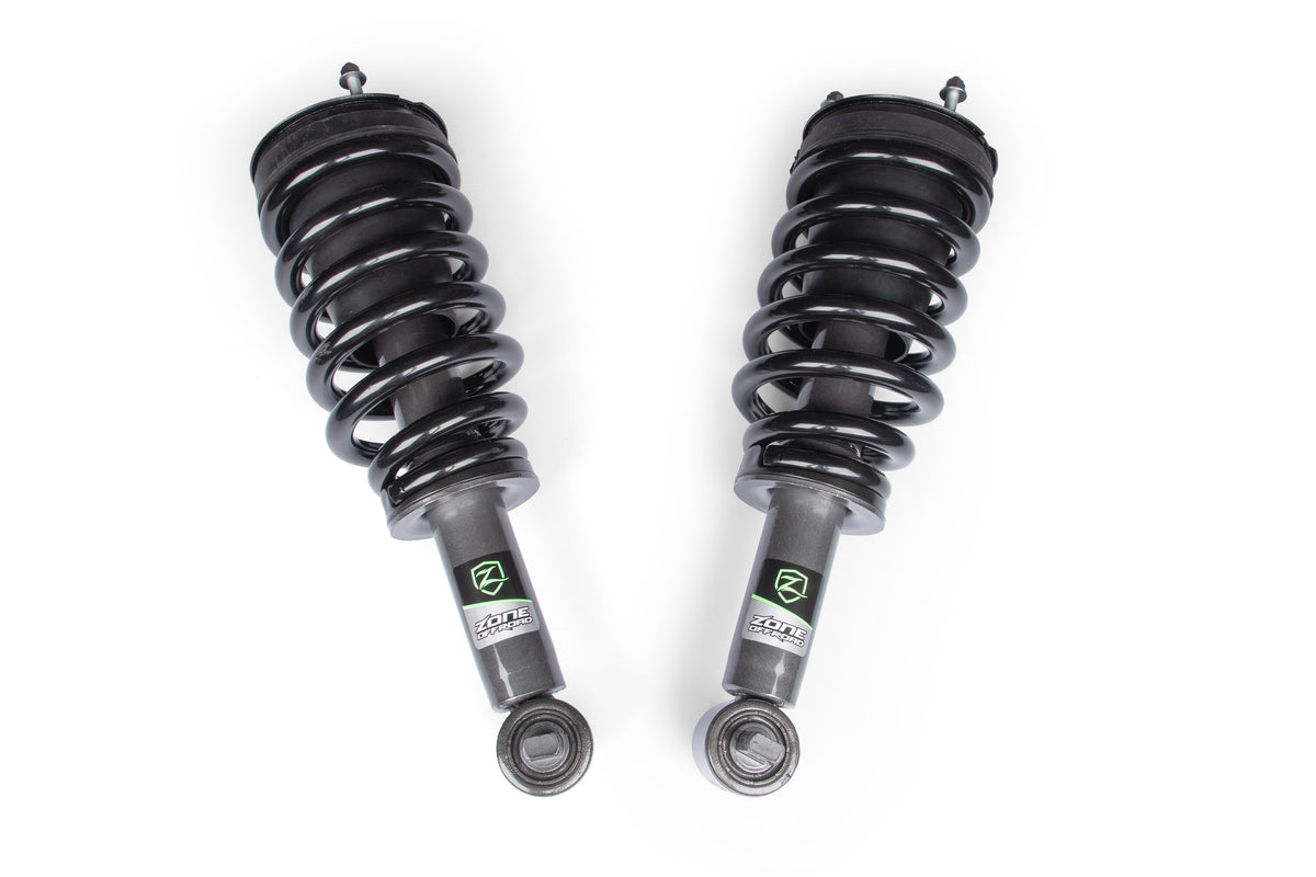 07-18 Chevrolet Silverado 1500 - GMC Sierra 1500 4WD 2 Inch Suspension Lift Kit, 0 Inch Rear Lift - Nitro Loaded Struts, Nitro Shocks Zone Offroad